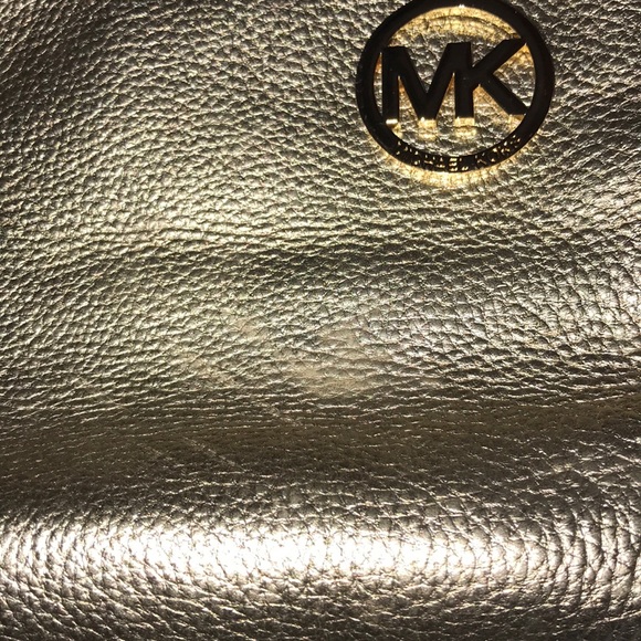 Gold Michael Kors Purse - Picture 2 of 5